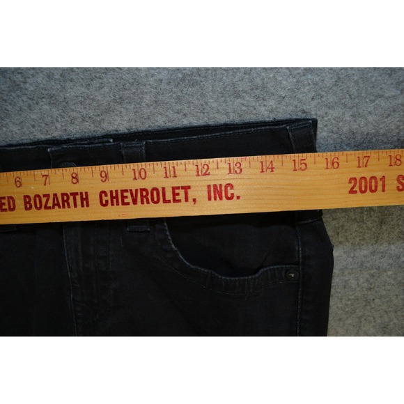 True‎ Religion Jeans Mens 30 Black Rocco Flap Relaxed Skinny Fit 30x31 Denim - Picture 14 of 16